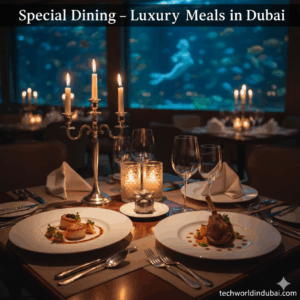 Fine dining restaurant in Dubai with high-end meal experience and prices