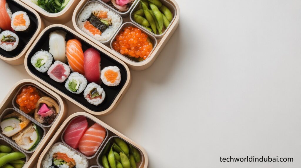 Bentoya Business Bay serving Japanese bento boxes and fresh sushi in Dubai.