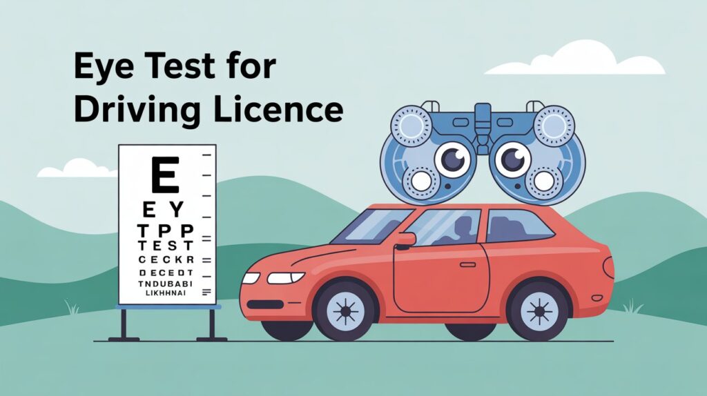 Eye test for driving licence UAE