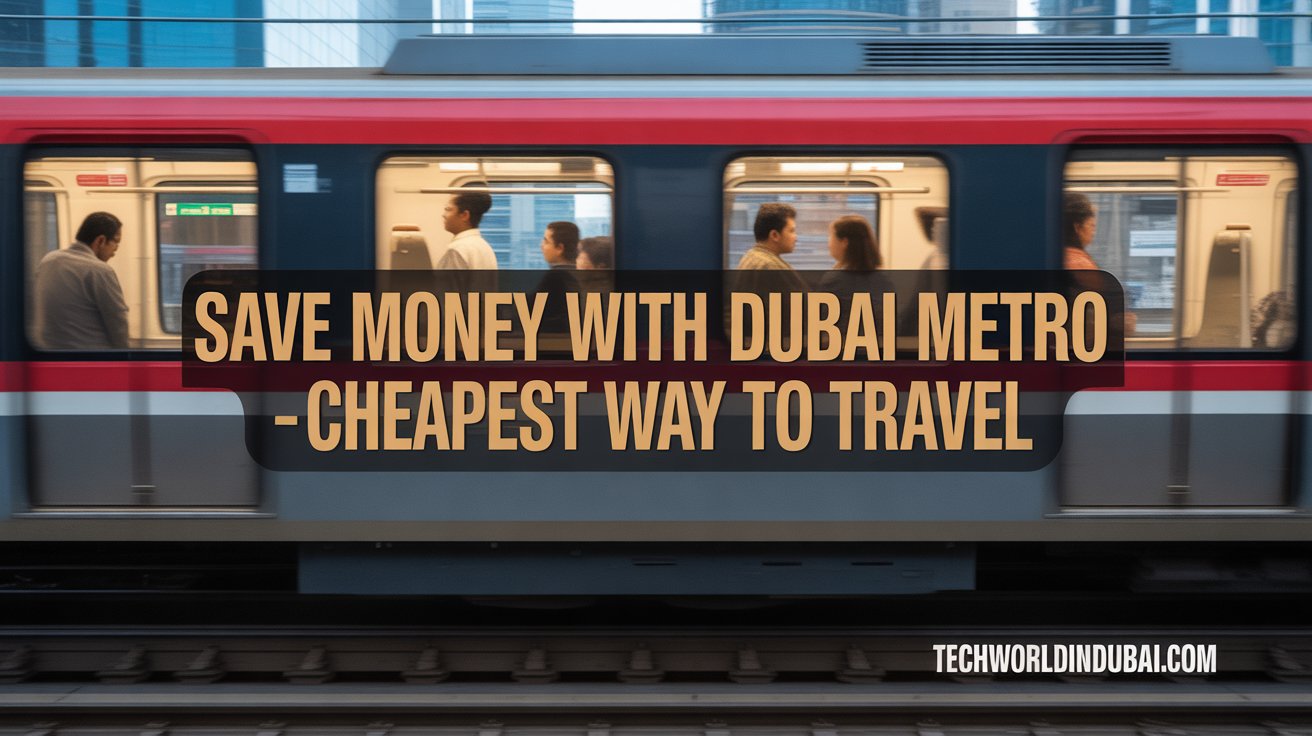 Dubai Metro map showing Red and Green lines with stations 2026